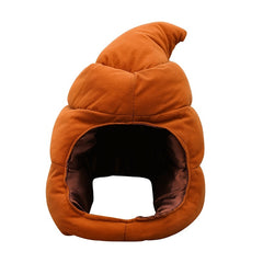 Funny Poop Hat Big Poop Head Cover Hip hop Headgear Props