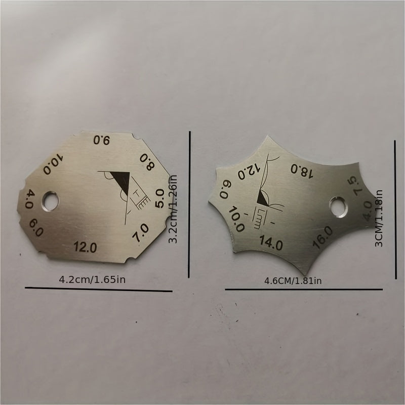 Stainless Steel Fillet Gage Right Angle Seam Pocket Gage