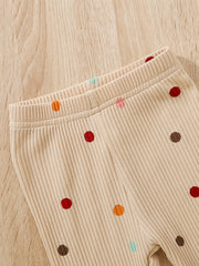 Polka Dot Romper & Pants Set for Newborn Girls