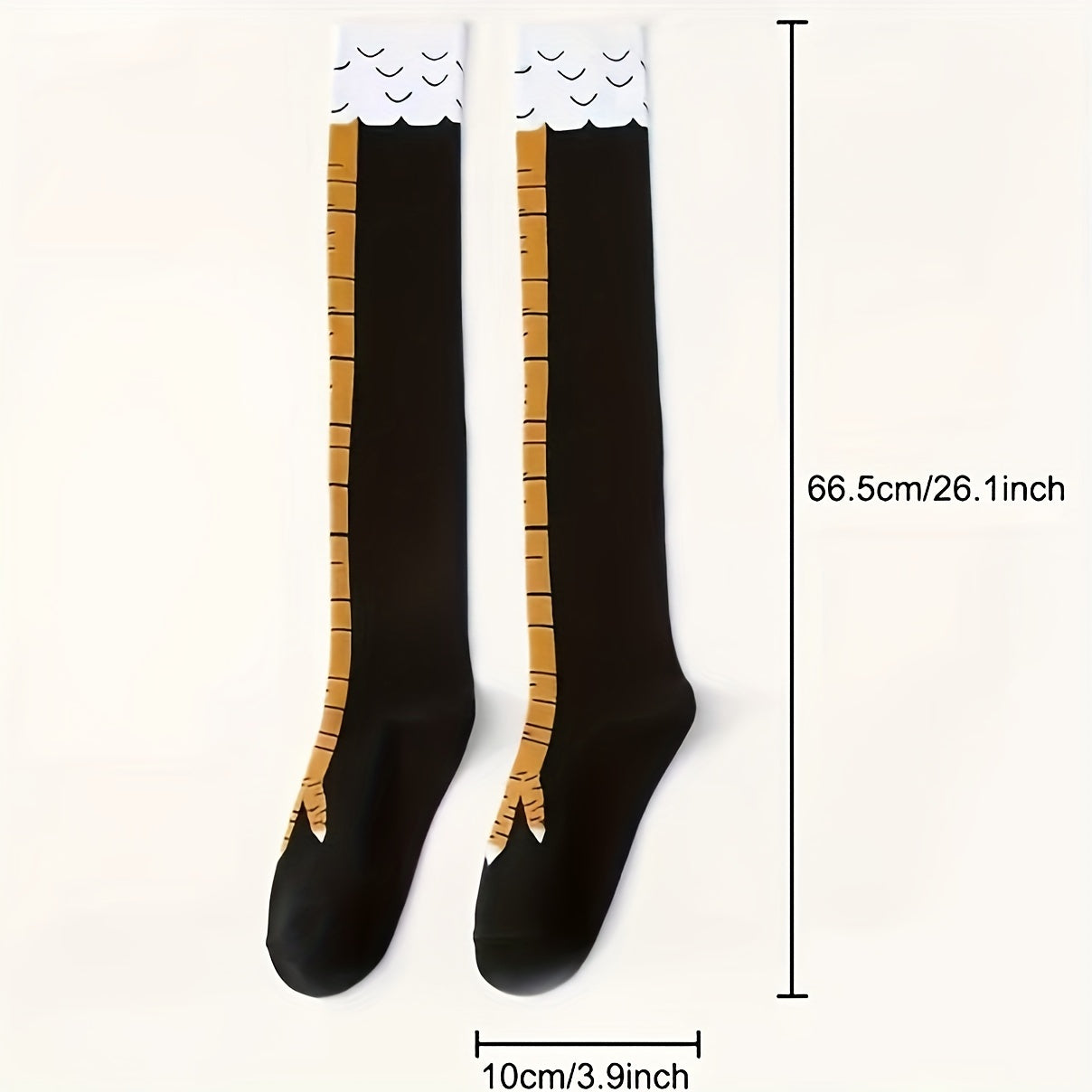 Men's Funny Animal Claw Knee High Socks 2 Pairs