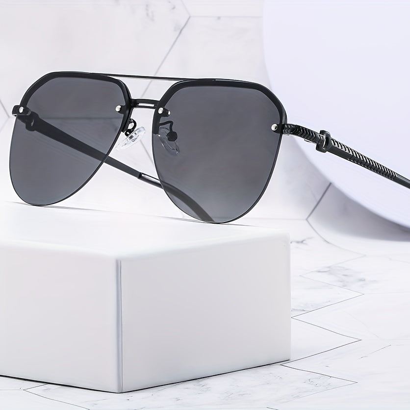 Classic Sunglasses Half Frame Toad Glasses Outdoor Driving Glasses