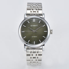 KUERST Steel Belt Auto Mechanical Watch Night Glow Classic
