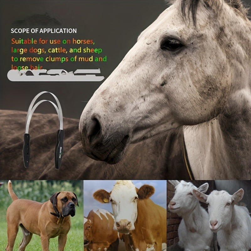 Non Slip Horse Sweat Scraper for Cleaning