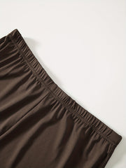 4 Pack Basic Solid Shorts Women's Casual Biker Shorts