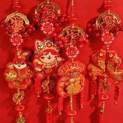 Spring Hanging Decoration Happy Year Supplies for Wall Door Window