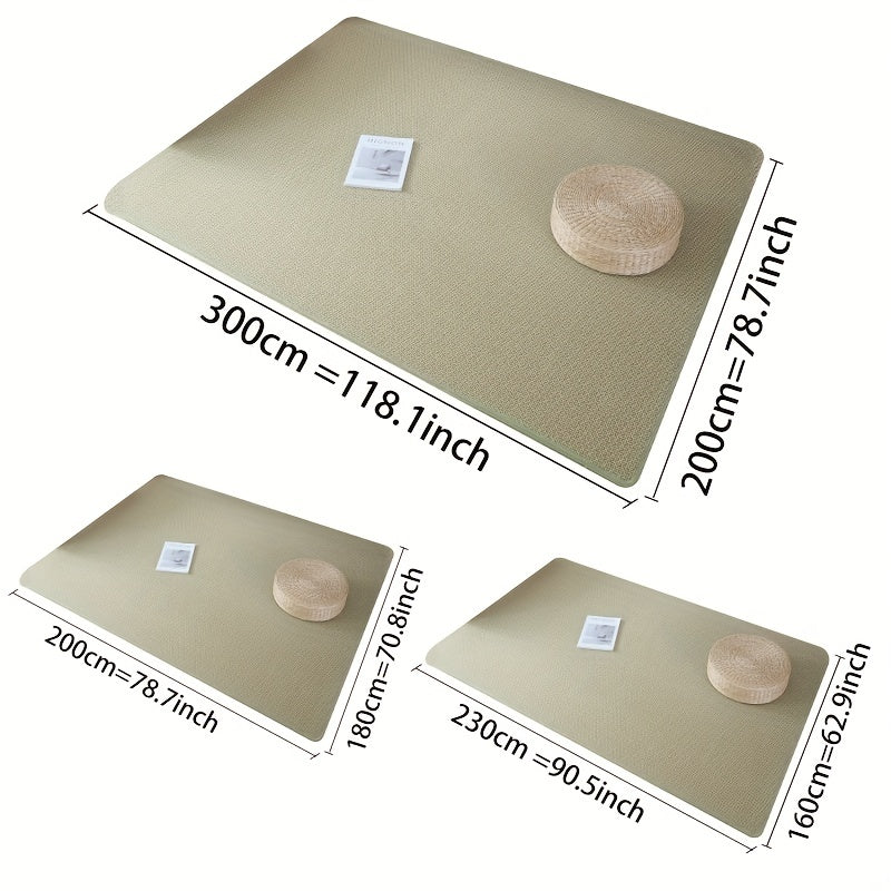 Breathable Natural Fiber Summer Carpet for Living Room and Pet Play Area