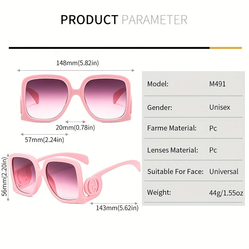 Large Frame Party Sunglasses Funky Square Sunglasses