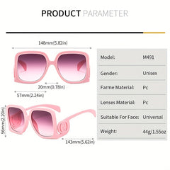 Large Frame Party Sunglasses Funky Square Sunglasses