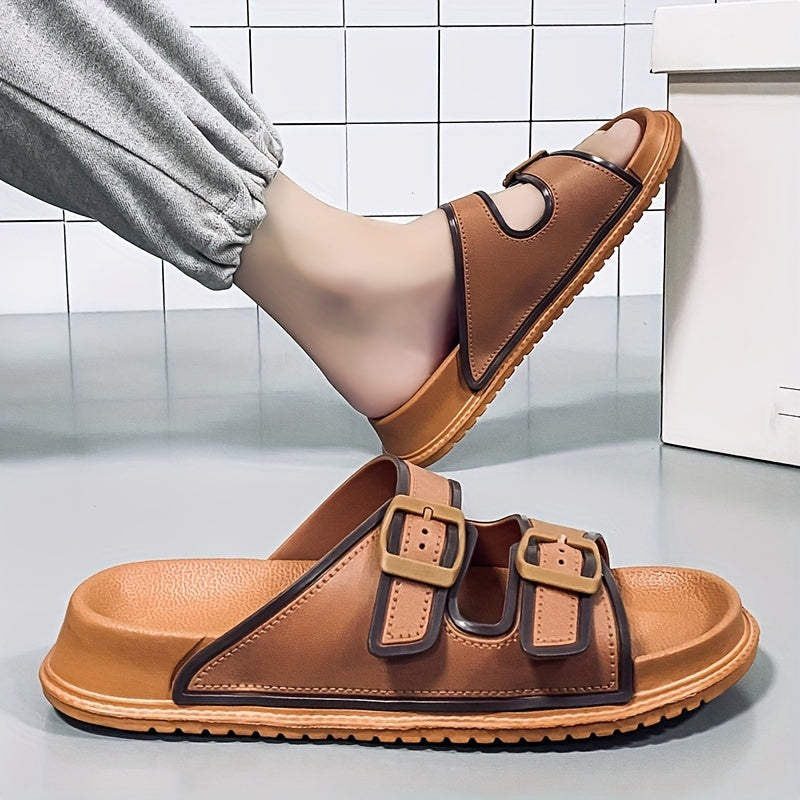 Men's Casual Slides Sandals Non Slip Open Toe Shoes