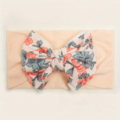 Printed Threaded Bow Baby Headband For 0-2 Year Old Babies
