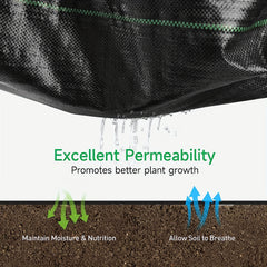 Heavy Duty Weed Barrier Landscape Fabric 3.2oz Gardening Mat Ground Cover