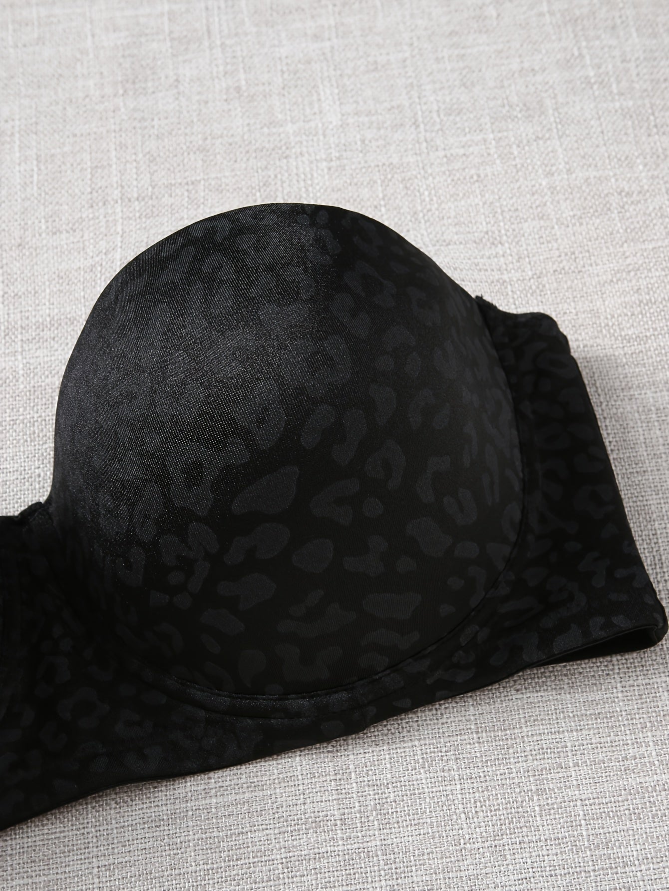 Leopard Print Molded Cup Balconette Bra