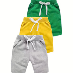 3 Boys Cotton Shorts Comfortable Stretch Quick-drying Summer Outdoor