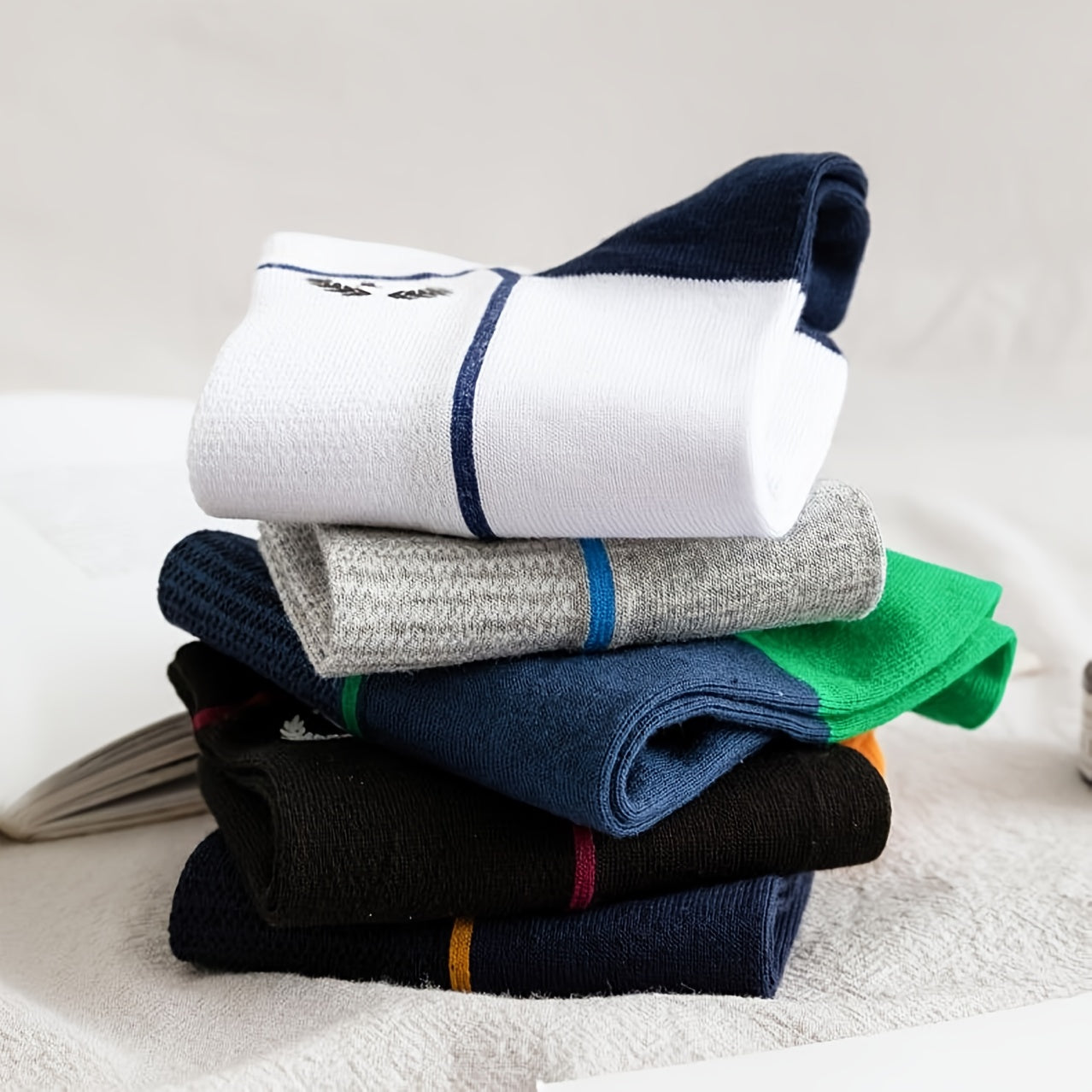 10 Pairs Casual Crew Socks Men's Sports Stockings