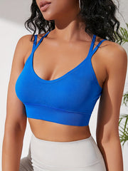 Criss Cross Back Sports Bra Fitness Workout Bra Women's Lingerie