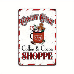 Vintage Metal Sign Coffee&Cocoa Hot Cocoa Metal Sign For Bars Restaurants