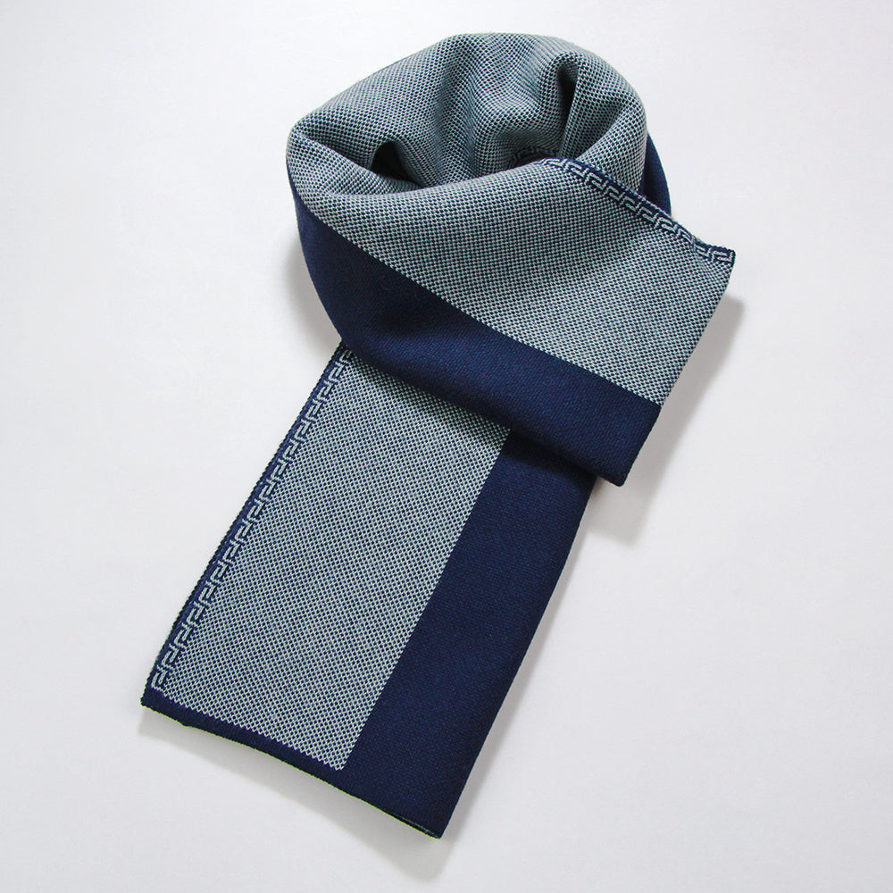 Men's Vertical Stripes Thick Scarf Warm