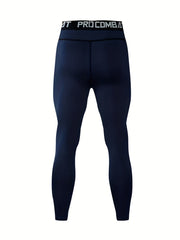 Breathable Compression Tights For Men Quick Dry Solid Leggings
