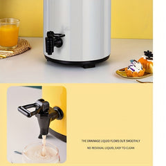 5L Portable Coffee Pot Stainless Steel Thermal Bucket Insulated Bucket