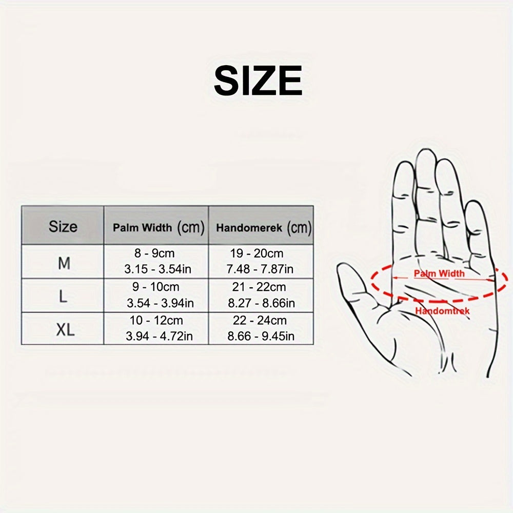 Men's Waterproof Cycling Gloves Fleece Lining Touch Screen Skiing Running