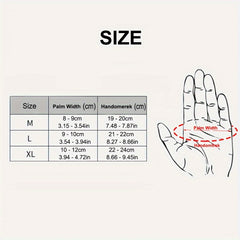 Men's Waterproof Cycling Gloves Fleece Lining Touch Screen Skiing Running