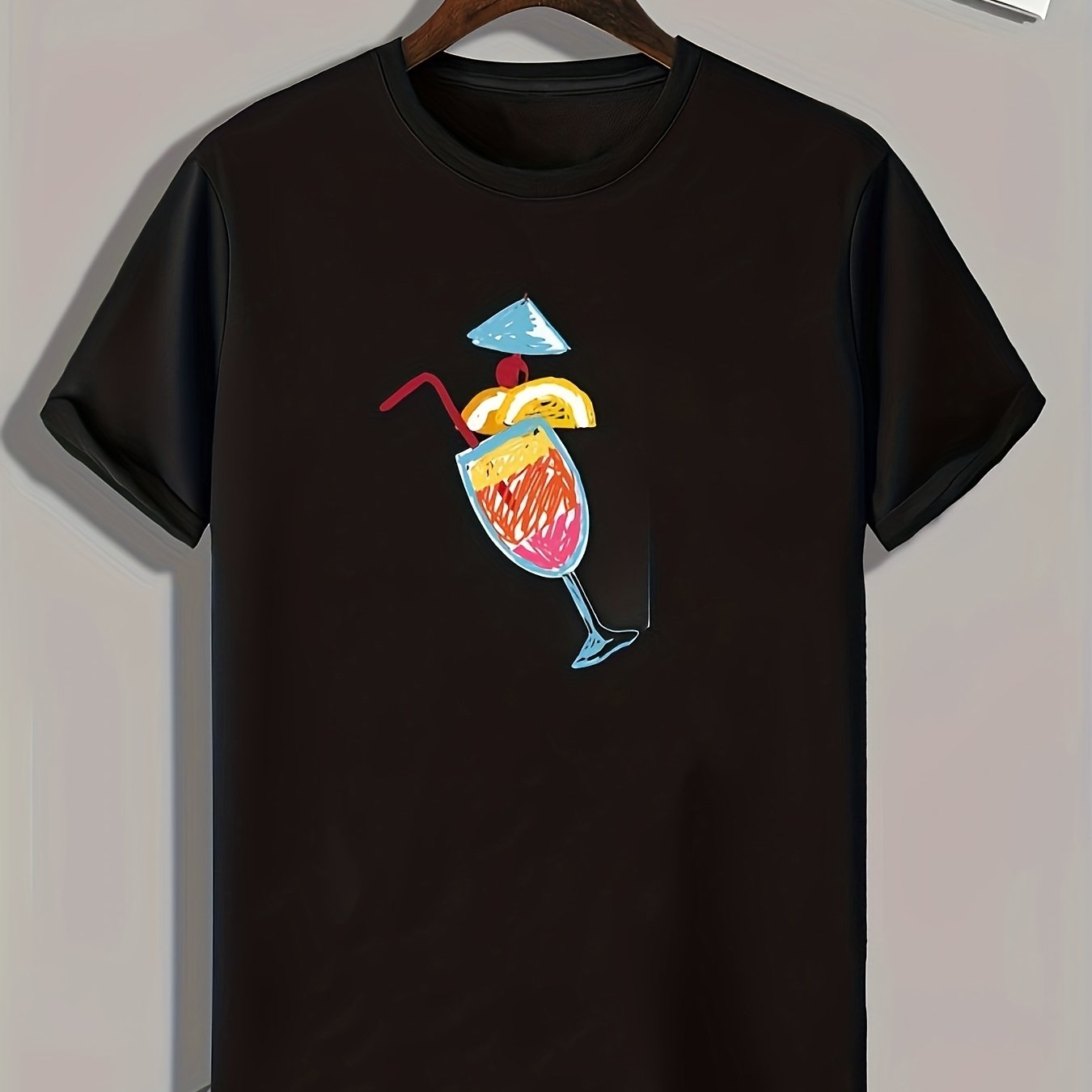 Summer Drinks Print Men's Sports T-shirt