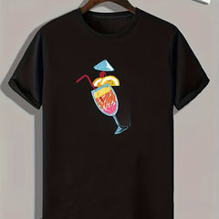 Summer Drinks Print Men's Sports T-shirt