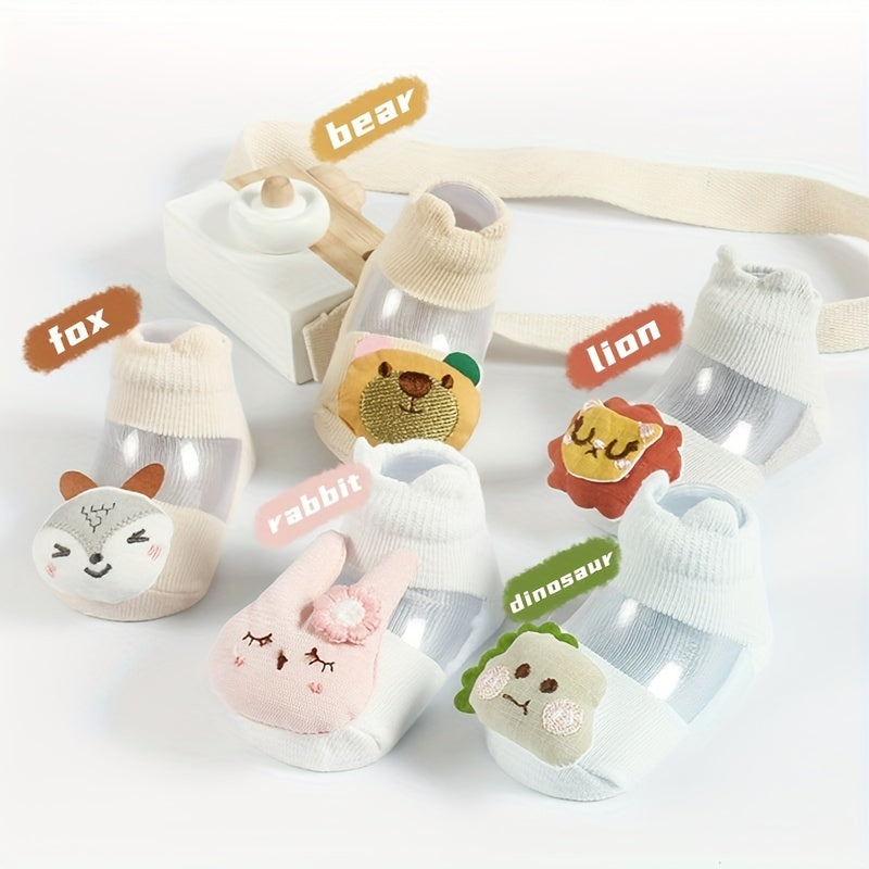 Baby Girls Cotton Cartoon Doll Decor Ankle Socks