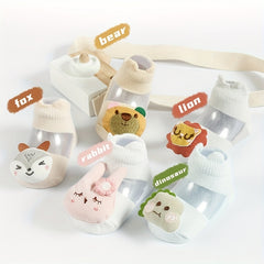 Baby Girls Cotton Cartoon Doll Decor Ankle Socks