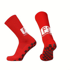 Non Slip Football Socks - Breathable Sports Socks - One Size Fits All