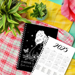 Mother Themed Spiral Coil Notebook for Women Friends Sister Mom