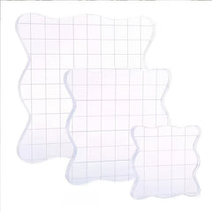 3pcs Acrylic Clear Stamp Blocks Set - DIY Scrapbooking Tools