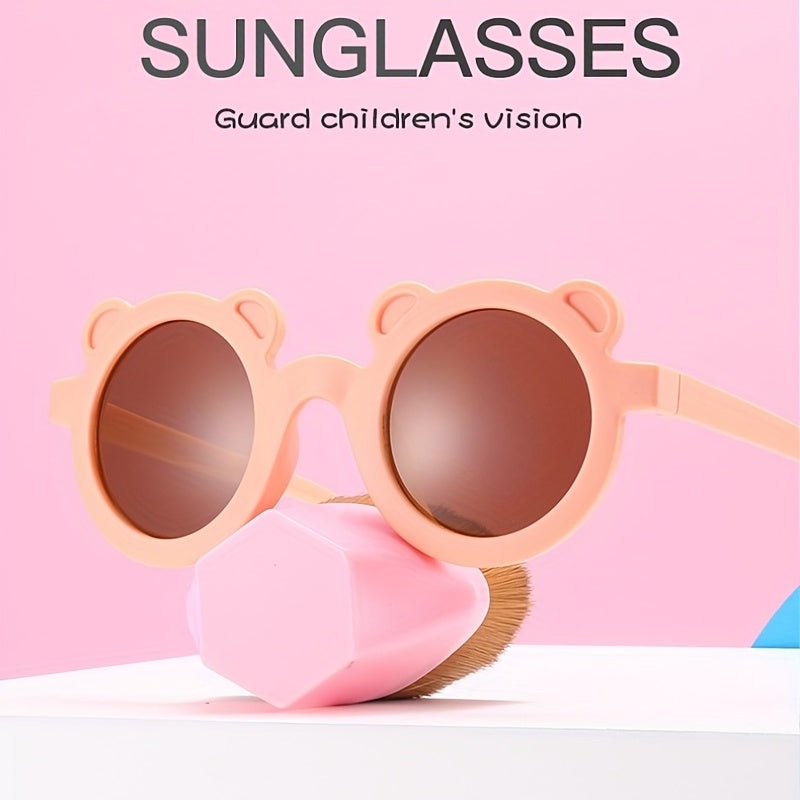 Girls Round Frame Sunglasses UV Protection Kids Accessories