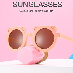 Girls Round Frame Sunglasses UV Protection Kids Accessories