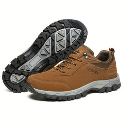 Men's Plus Size Lace-Up Hiking Shoes Anti-Skid for Winter & Autumn