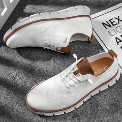 Men's Knitted Breathable Skate Shoes Non Slip Casual Footwear