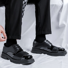 Men's Faux Leather Dress Shoes Non Slip Casual Shoes for Outdoor Activities