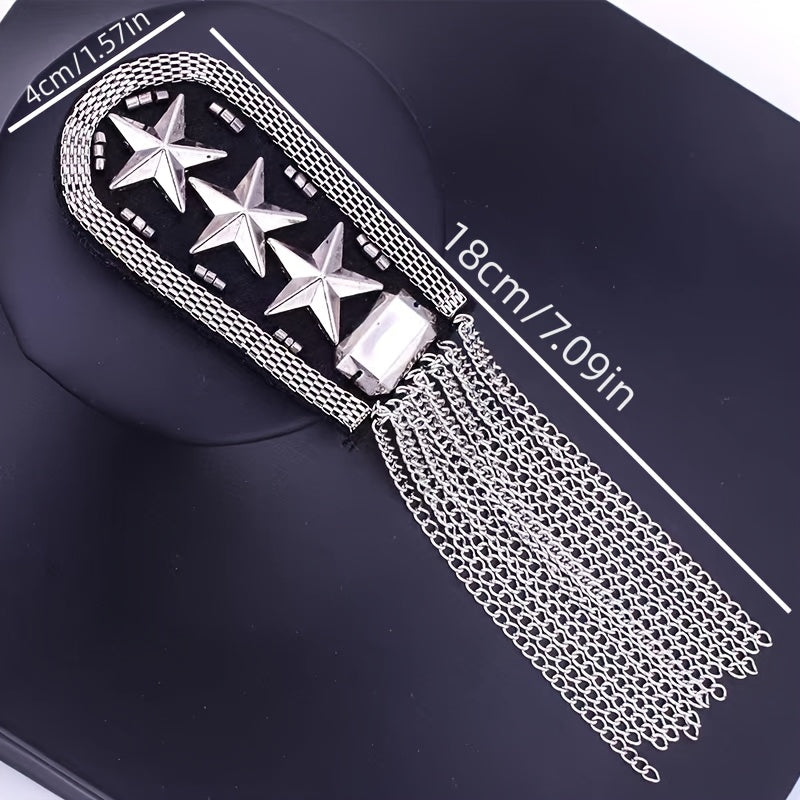 British Retro Fringe Epaulette PVC Shoulder Decoration