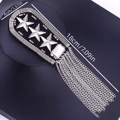 British Retro Fringe Epaulette PVC Shoulder Decoration