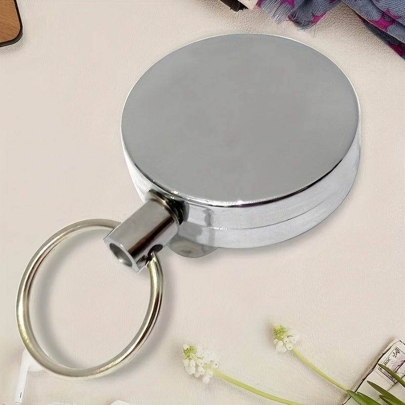 Retractable Lanyard Keychain Telescopic Steel Wire Holder