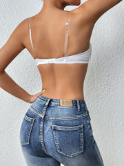 Solid Scoop Bra Push Up Plunge Bra Women's Lingerie