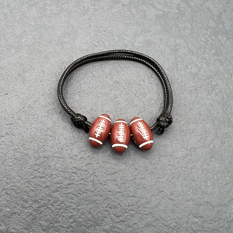Adjustable Sports Bracelet Basketball Soccer Baseball Bracelet