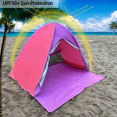 Portable Pop Up Beach Tent UPF 50 Sun Shelter Camping Beach Activities