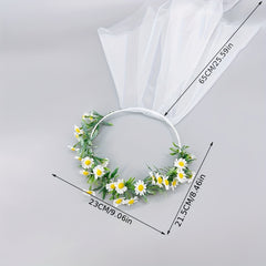 Bridal Mesh Veil Headband Wedding Hair Accessory