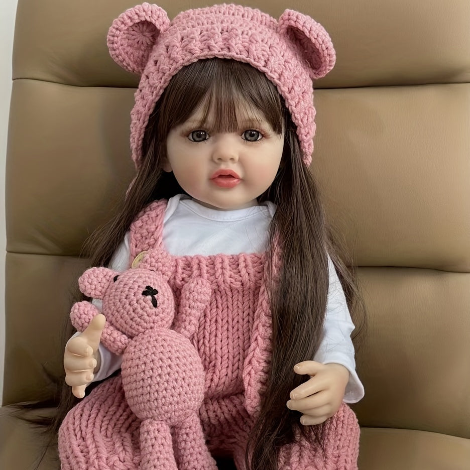 22 Inch Reborn Doll Baby Soft Rubber Princess Girl Toy Bathable