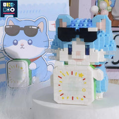 UKBOO Cat Building Blocks Animal Series DIY Micro Block Toy Anime Cartoon Model