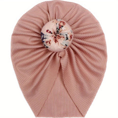 Threaded Ball Head Printed Halogen Gate Baby Headscarf