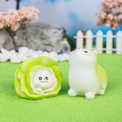 Vegetable Dog Mini Ornament Cartoon Animal Doll Desktop Decoration