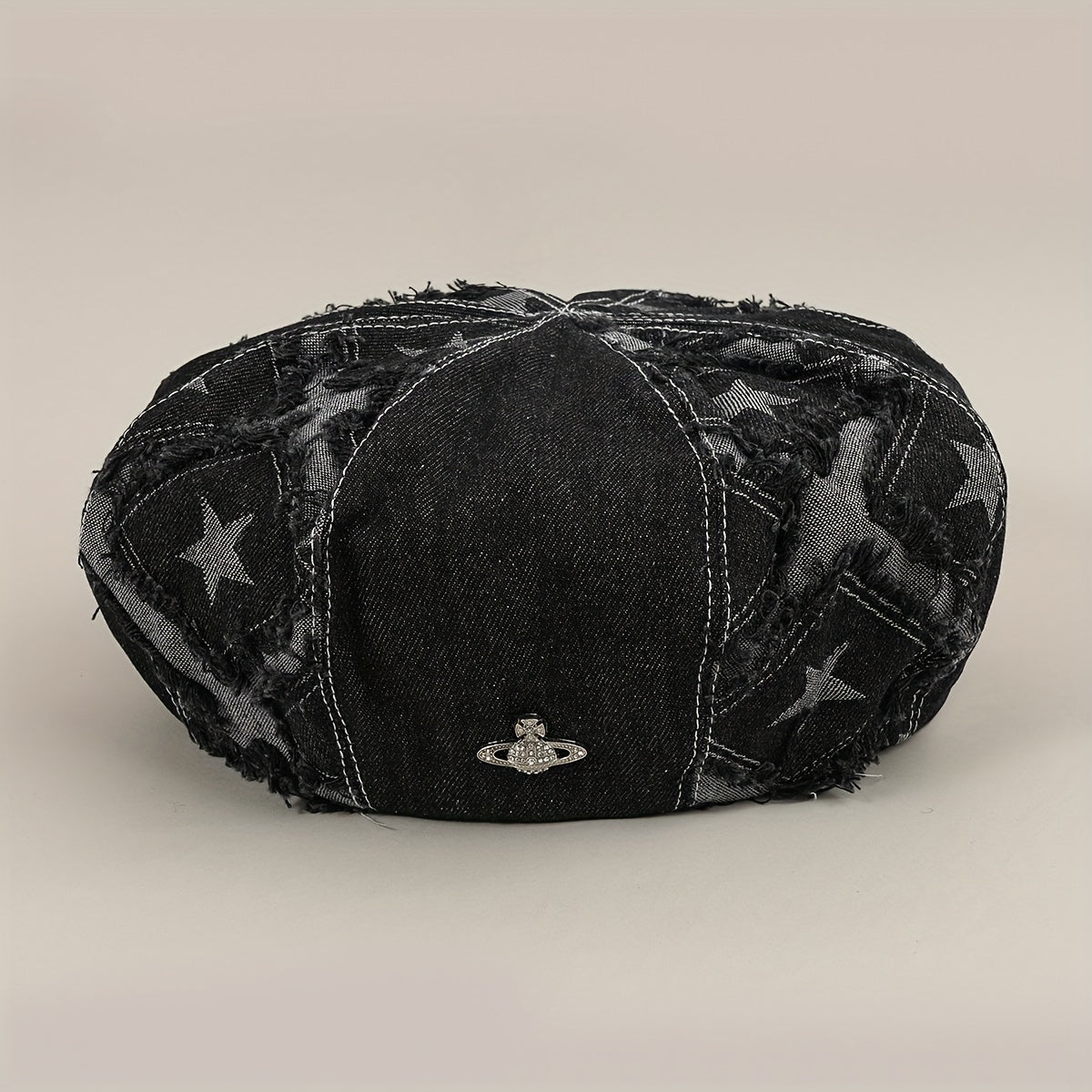 Denim Hat Retro Stitching Five-pointed Star Painter Hat