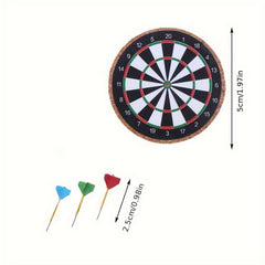 Colorful Dart Dartboard Model for Dollhouse Train Layouts DIY Scenes